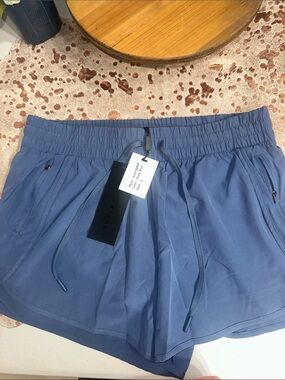 Nwt Women's Slate Blue Athletic Drawstring Shorts